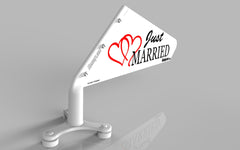 Just Married Car Flag, SKU: 0007