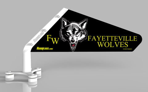 FAYETTEVILLE Wolves Car Flag, SKU: 0102